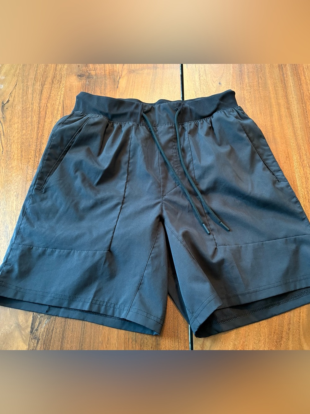 Apana Black Men's Athletic Drawcord Shorts